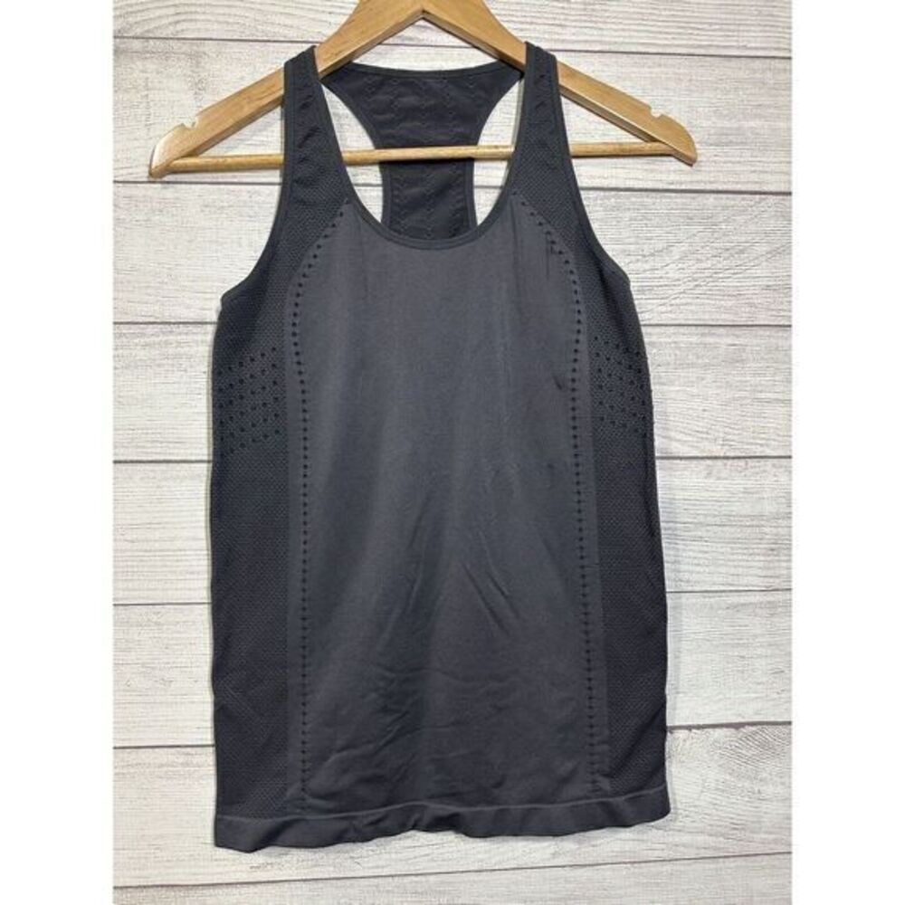 Fabletics Razor Back Tank Delta Seamless Tank II Charcoal‎ Grey Medium
